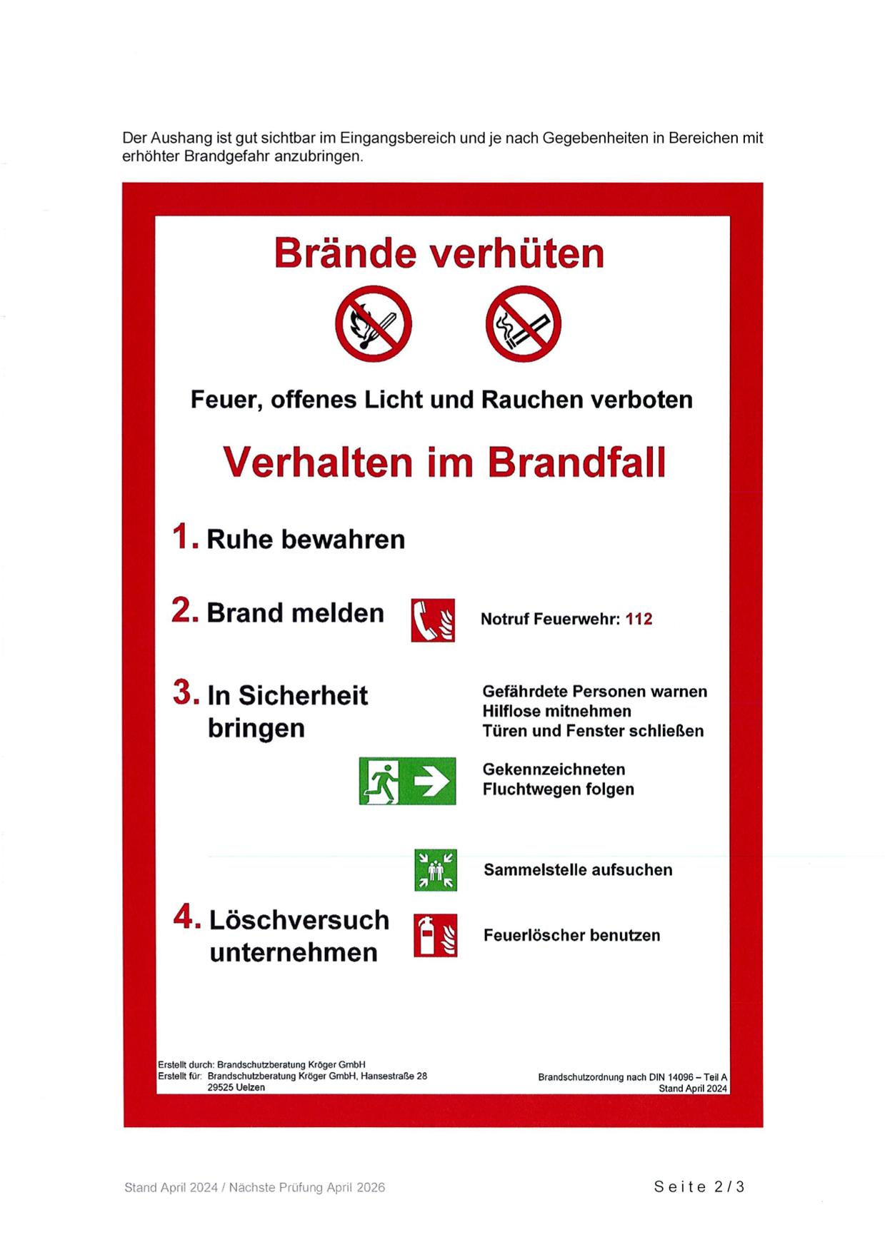 teaser picture Brandschutzordnung (DIN 14096)