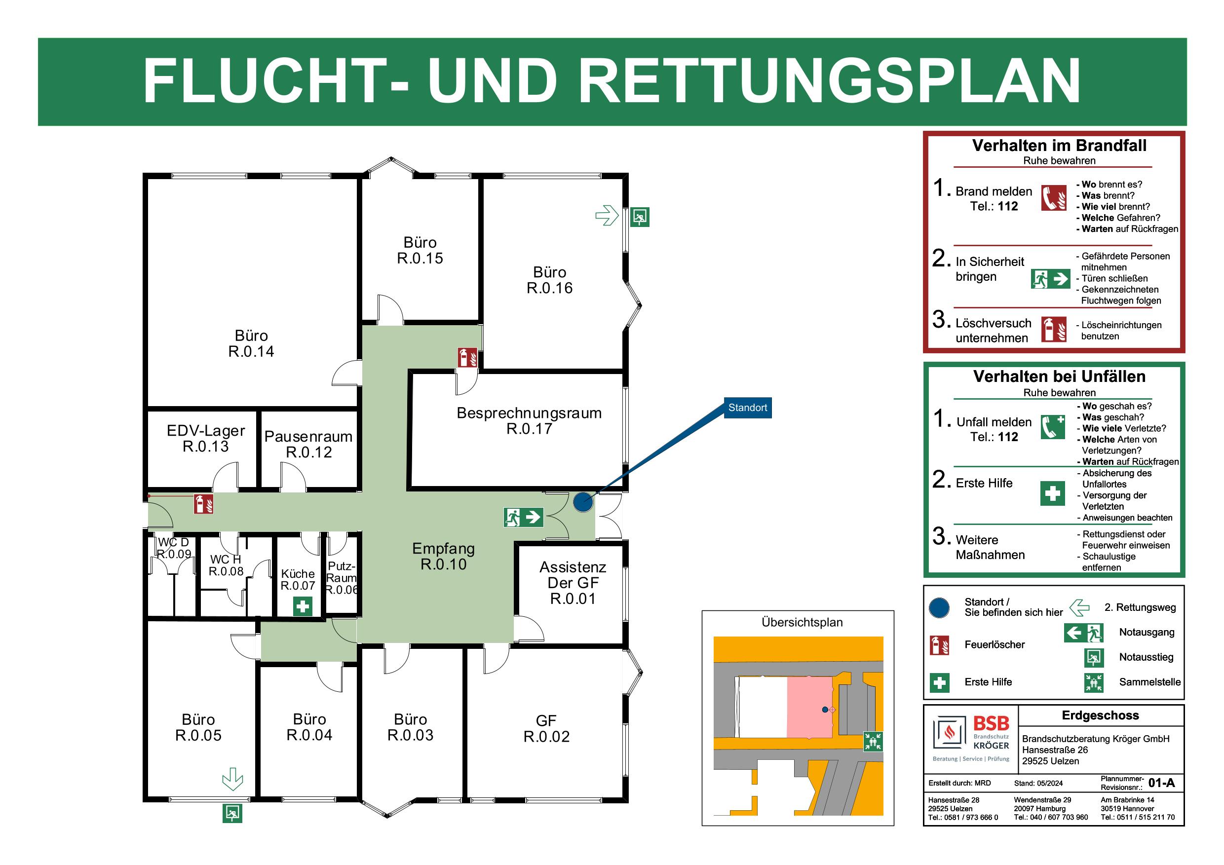 teaser picture Flucht- und Rettungspläne (DIN ISO 23601 und ASR A1.3)